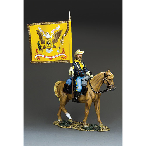 5th Cavalry Regimental Flagbearer 1/30 Figure Alt Image 1