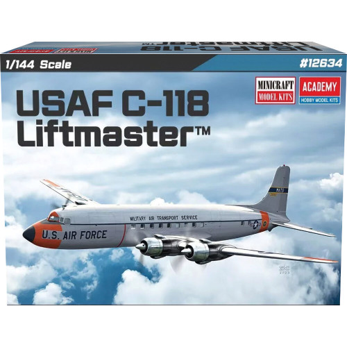 C-118 Liftmaster USAF 1/144 Kit Academy (12634) Main Image