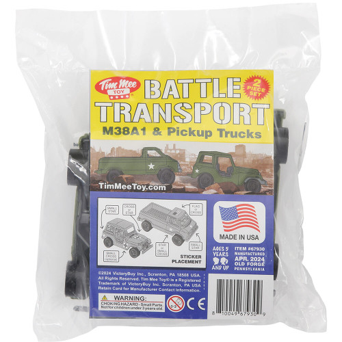 Willys M38A1 & Pickup Truck 1/32 Plastic Set Tim Mee (67930) Alt Image 1
