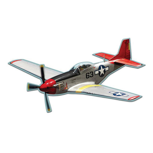 P-51D Mustang Cutout Metal Sign LG614 Main Image