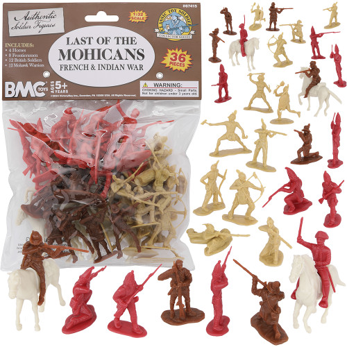 Last of the Mohicans 26 Piece 1/32 Plastic Figure Set BMC Toys (67415) Alt Image 1