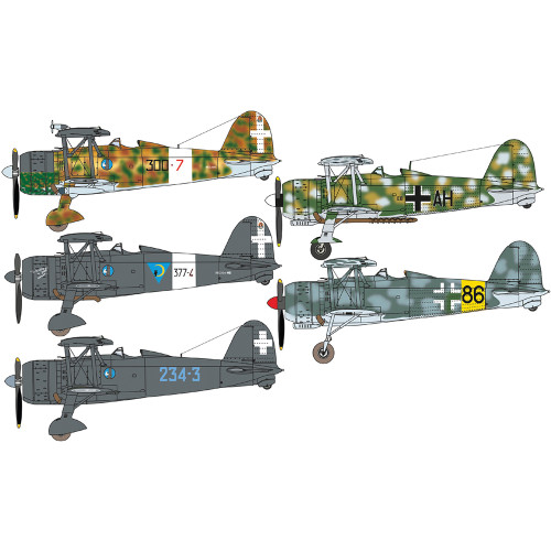 FIAT CR.42 CN “Falco” Night Fighter 1/72 Kit Italeri (1485) Alt Image 2