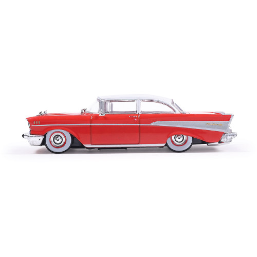 1957 Chevrolet Bel Air Sedan - Matador Red and India Ivory Alt Image 7
