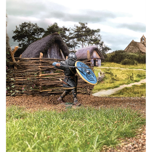 Svend Viking Defending with Sword and Shield 1/30 Figure William Britain (62143) Alt Image 1