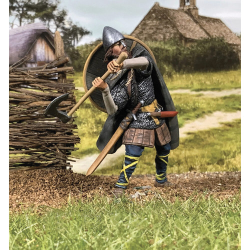 Abrecan Saxon Attacking with Axe 1/30 Figure William Britain (62145) Alt Image 1