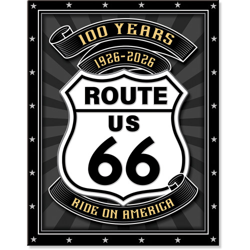 Route 66 Anniversary Metal Sign  2966 Main Image