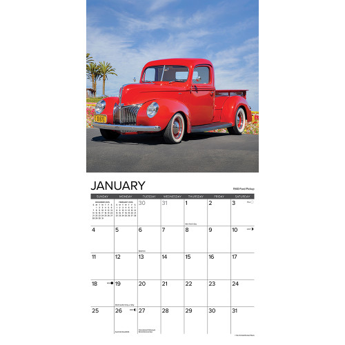 Classic Cars and Trucks 2026 Wall Calendar 50736 Alt Image 2