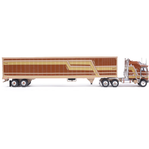 1976 Kenworth K100 Aerodyne - Brown With Modern Trailer Alt Image 4