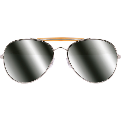 USAF-Style Aviator Sunglasses with Case Alt Image 1