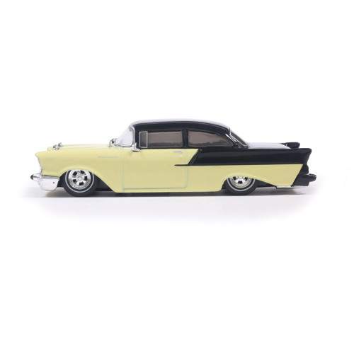 1:64 1957 Chevrolet One-Fifty - Lowered - Colonial Cream and Onyx Black Alt Image 4
