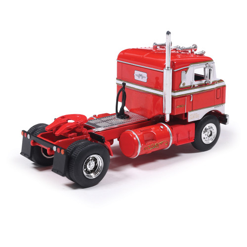 1950 Kenworth Bullnose - Red and White with vintage chrome trailer Alt Image 6