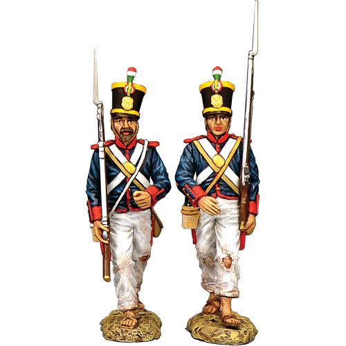 Santa Anna's Soldier Marching to Battle 1/30 Figure Set A K&C (RTA125) Main Image