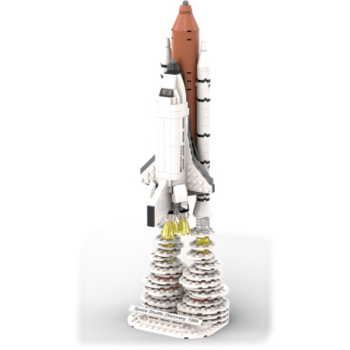 Space Shuttle Discovery Building Block Model - 353 Pieces Atomic Brick (2-040101) Main Image
