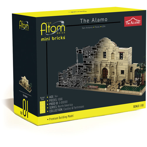 The Alamo Building Block Model - 1066 Pieces Atomic Brick (3-010101) Alt Image 2