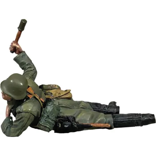 Grenadier Prone Throwing Grenade, 1942-45 1/30 Figure WILLIAM BRITAIN (25167) Alt Image 1