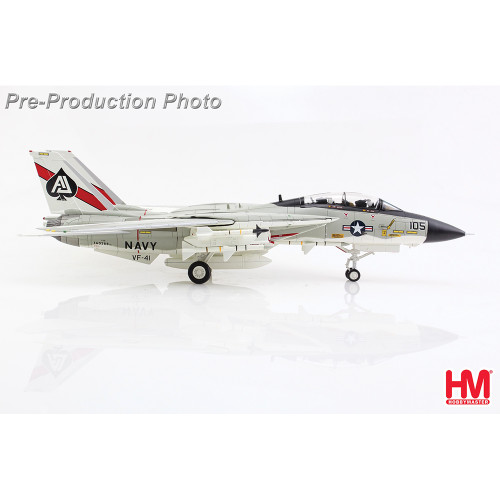 F-14A Tomcat 1/72 Die Cast Model - HA5261 VF-41Black Aces USS Nimitz 1978 Alt Image 1