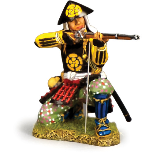 Ashigaru Arquebusier Kneeling Firing' (Western Army) 1/30 Fi K&C (SW007) 1:30 Scale Figures Main Image