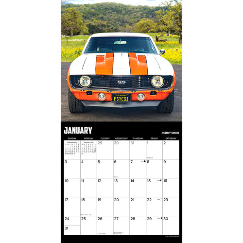 American Muscle Cars 2027 Wall Calendar Willow Creek (58732)  Alt Image 2