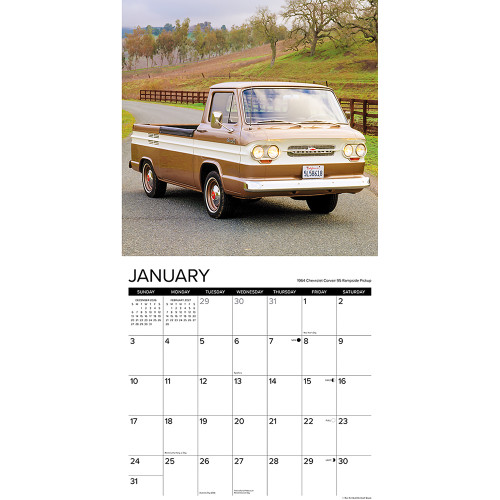 Classic Pickups 2027 Wall Calendar Willow Creek (65143)  Alt Image 2