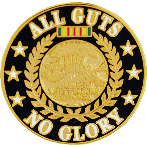 No Guts No Glory Lapel Pin Eagle Emblems (P15286) Main Image