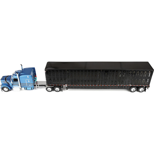 Peterbilt 589 with 72 Sleeper & Wilson Silverstar Livestock Trailer Alt Image 4