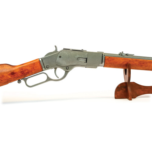 Model 1873 Lever Action Carbine Replica: Classic Grey Steel Alt Image 5