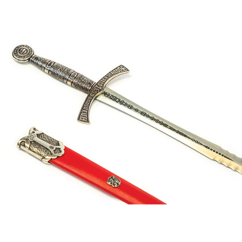 Medieval Dagger Replica: 14th Century France Style with Orna Alt Image 2