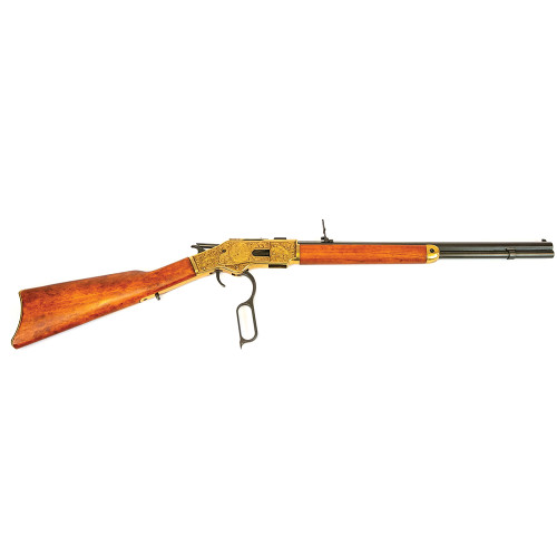 Model 1873 Lever Action Carbine Replica: Engraved Antique Go Alt Image 2