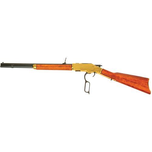 Model 1873 Lever Action Carbine Replica: Polished Brass Tone Alt Image 2