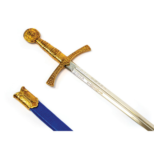 Medieval Sword Letter Opener with Scabbard: 14th Century Fra Alt Image 3