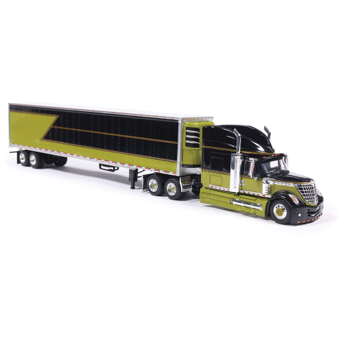 2010 International Lonestar with Reefer Trailer - Green and Black Alt Image 2