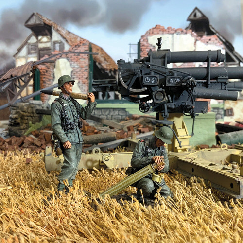 Ready for Action Two Flak Gun Members 1/30 Figures William Britain (25223) Alt Image 1
