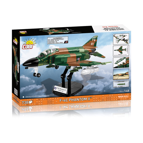 F-4C Phantom II Jet Fighter Building Brick Set Alt Image 1