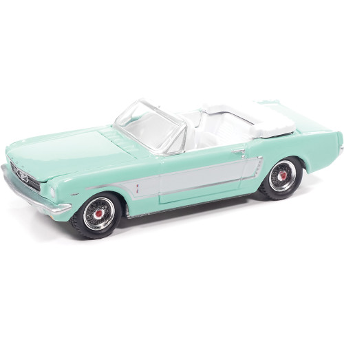 1965 Ford Mustang Convertible w/Small Enclosed Trailer - Aquamarine Alt Image 1