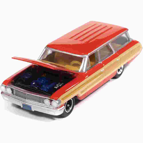 1964 Ford Country Squire - Poppy Red w/Honey-Colored Wood Trim Main Image
