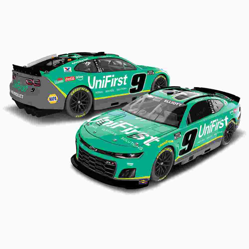 2025 Chase Elliott Chevrolet Camaro - Unifirst NASCAR Diecast Main Image