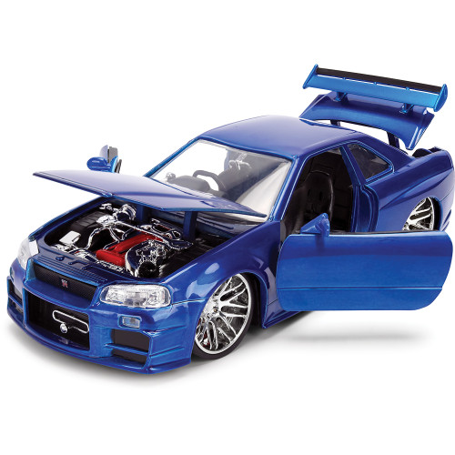 BRIAN's Fast & Furious 50th Anniversary Nissan Skyline GT-R - Brush Blue Chrome Finish Alt Image 2