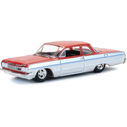 1964 Chevrolet Biscayne Lowrider - Silver Metallic & Red Two-Tone Main Image