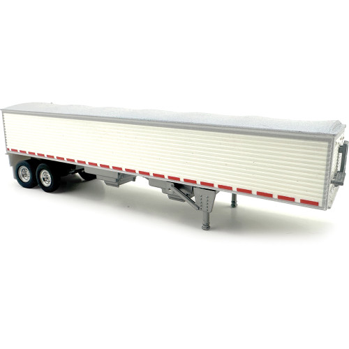 Covered Grain Trailer White with Silver Tarp Main Image