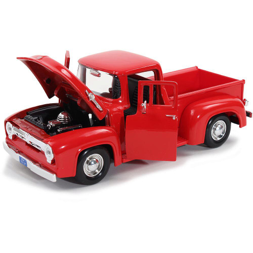 1956 Ford F-100 Pickup - Red 1:24 Scale Alt Image 2