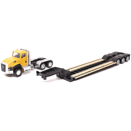 Cat CT660 Day Cab Tractor, Lowboy Trailer & Caterpillar 163H Motor Grader Alt Image 2