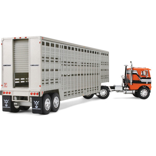 Western Distributors Peterbilt Model 351 with 63" Flat Top Sleeper & 40' Vintage Trailer with Reefer Alt Image 1