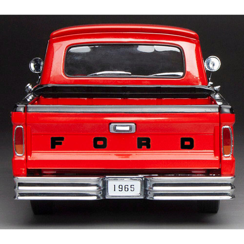1965 Ford F-100 Custom Cab Pickup - Red & Black Alt Image 4