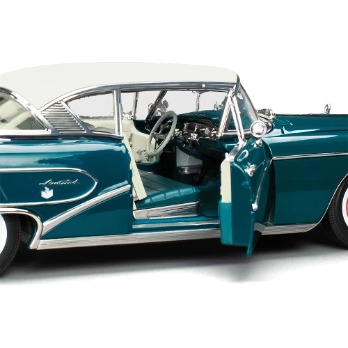 1958 Buick Limited Riviera Coupe -Glacier White / Dark Turquoise Poly Alt Image 8