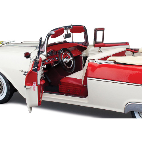 1955 Pontiac Star Chief Open Convertible - Bolero Red/Castle Gray Alt Image 8