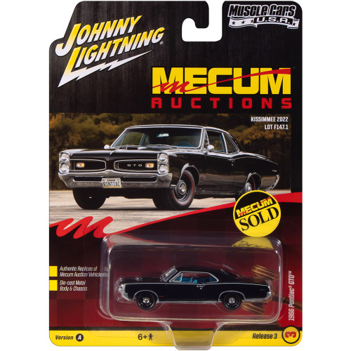 1966 Pontiac GTO Mecum Auctions - Starlight Black Alt Image 1