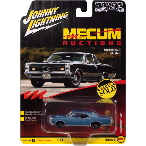 1966 Pontiac GTO Mecum Auctions - Fontaine Blue Poly Alt Image 1