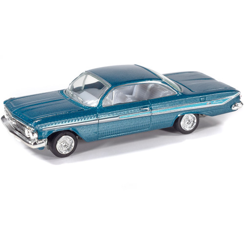 1958 Chevy Impala & 1961 Impala 2-pack - Metallic Green & Metallic Teal Alt Image 1