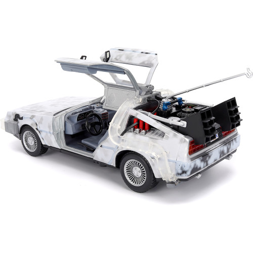 Back To The Future Part I - DeLorean Time Machine w/LIGHT - Frost BTTF Alt Image 6