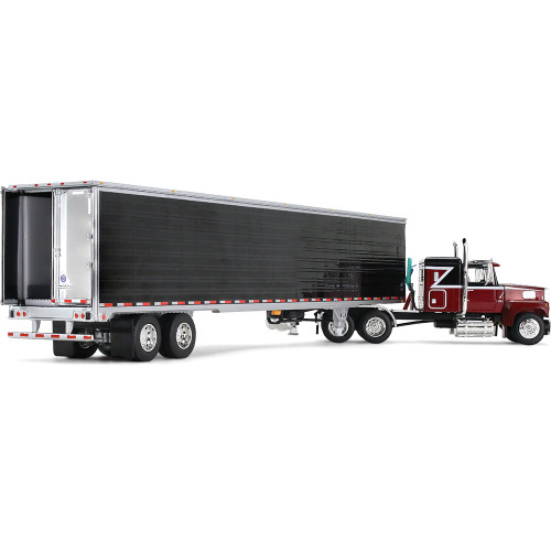 Ford LTL 9000 with 48 Flat Top Sleeper & 53' Utility® Trailer with Reefer - Volcano Red Alt Image 1